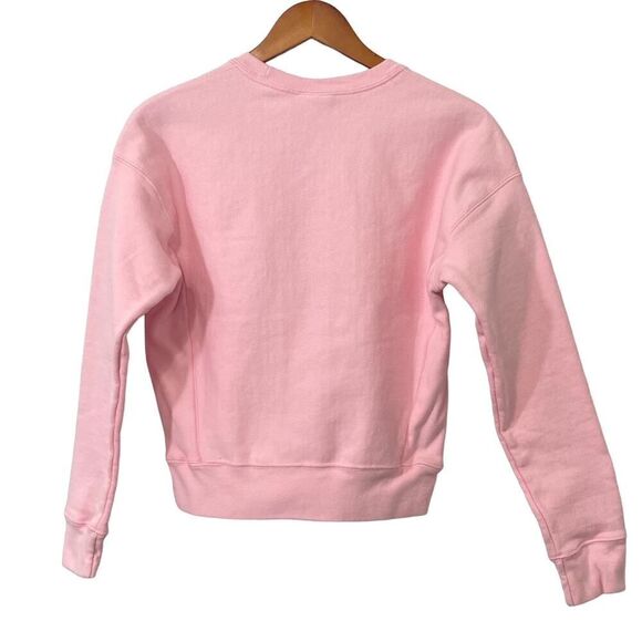 Champion Reverse Weave Sweatshirt Solid Pink Long Sleeve Crew Neck Size XS Retro - Picture 4 of 8